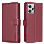 BINFEN COLOR för Xiaomi Redmi Note 12 Pro+ 5G BF32 Läderfodral Plånbok RFID-blockerande mobilskydd