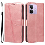 For Xiaomi Redmi Note 17 Pro 5G Wallet Case T-Shape Lines Leather Phone Cover Stand