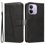 For Xiaomi Redmi Note 17 Pro 5G Wallet Case T-Shape Lines Leather Phone Cover Stand