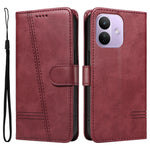 For Xiaomi Redmi Note 17 Pro 5G Wallet Case T-Shape Lines Leather Phone Cover Stand