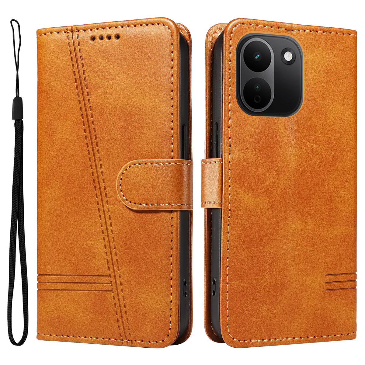 For Xiaomi Redmi Note 17 Pro+ 5G / Xiaomi Redmi Note 17 Pro Max 5G Wallet Case T-Shape Lines Leather Phone Cover Stand