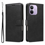 For Xiaomi Redmi Note 17 Pro 5G Leather Wallet Case with Strap Solid Color Phone Stand Cover