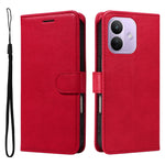 For Xiaomi Redmi Note 17 Pro 5G Leather Wallet Case with Strap Solid Color Phone Stand Cover