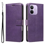 For Xiaomi Redmi Note 17 Pro 5G Leather Wallet Case with Strap Solid Color Phone Stand Cover
