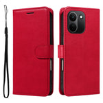 For Xiaomi Redmi Note 17 Pro+ 5G / Xiaomi Redmi Note 17 Pro Max 5G Leather Wallet Case with Strap Solid Color Phone Stand Cover