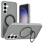 PC + TPU-mobilskal till Samsung Galaxy S26 FE / S25 FE med ringstöd, bikakedesign och värmeavledning