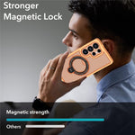 Samsung Galaxy S25 Ultra Skal Ring Stöd Honeycomb Värmeavledande PC + TPU mobilskal