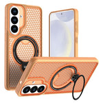 Samsung Galaxy S26 Skal Ring Stöd Honeycomb Värmeavledande PC + TPU mobilskal