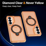 Samsung Galaxy S26 Skal Ring Stöd Honeycomb Värmeavledande PC + TPU mobilskal