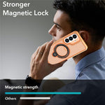 Samsung Galaxy S26+-cover med ringstøtte, bikagemønster, varmeafledende PC + TPU-mobilcover