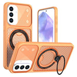 Samsung Galaxy A57 5G Skal Ring Stöd Honeycomb Värmeavledande PC + TPU mobilskal