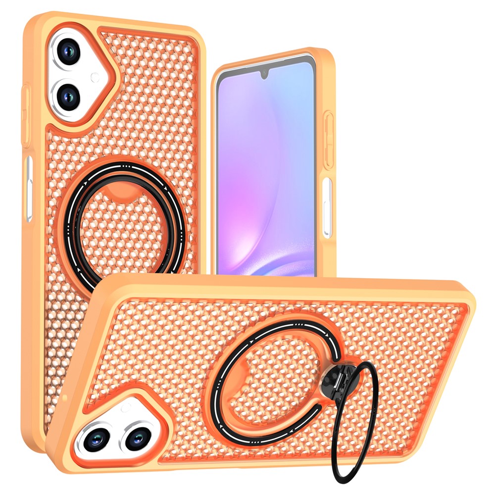 mobilskal till Samsung Galaxy A08 5G / A07 5G / A07 4G / A07s 4G / A06 5G / A06 4G, Ringstativ, Bikakemönster, Värmeavledande PC + TPU Baksida