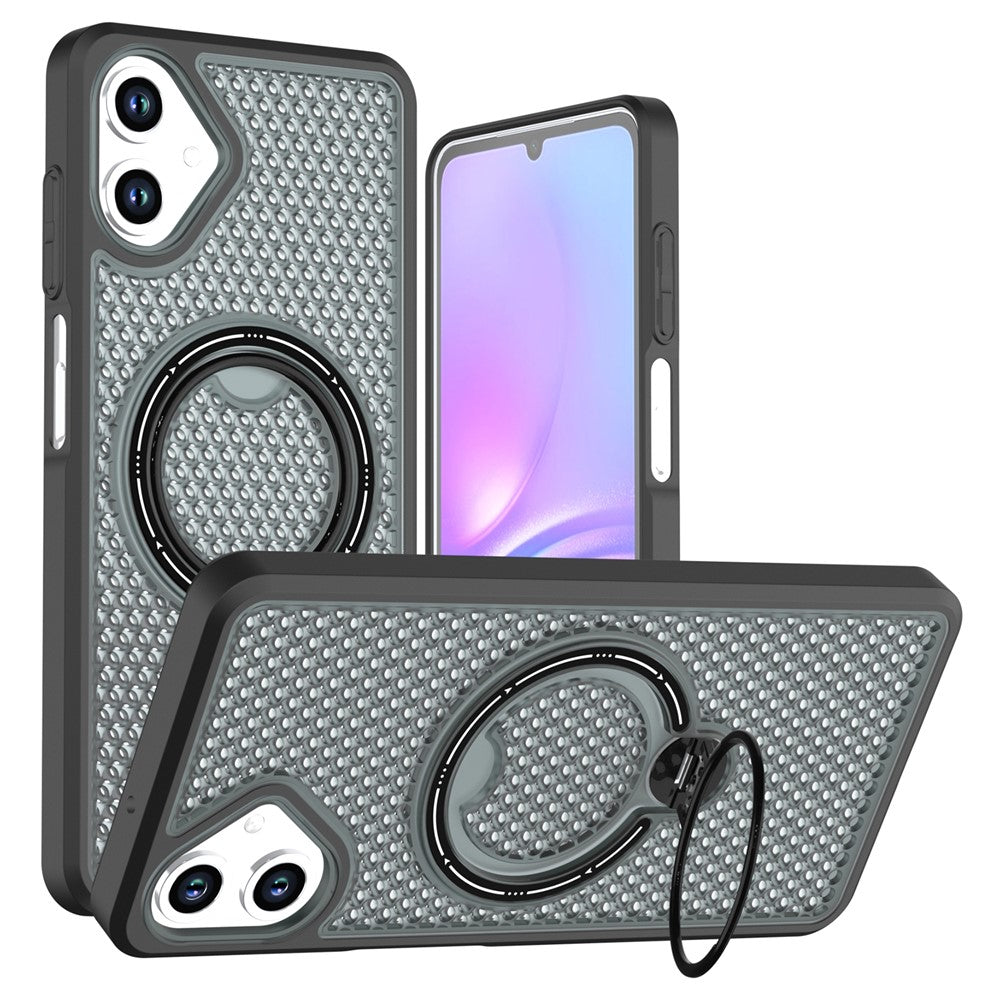 mobilskal till Samsung Galaxy A08 5G / A07 5G / A07 4G / A07s 4G / A06 5G / A06 4G, Ringstativ, Bikakemönster, Värmeavledande PC + TPU Baksida