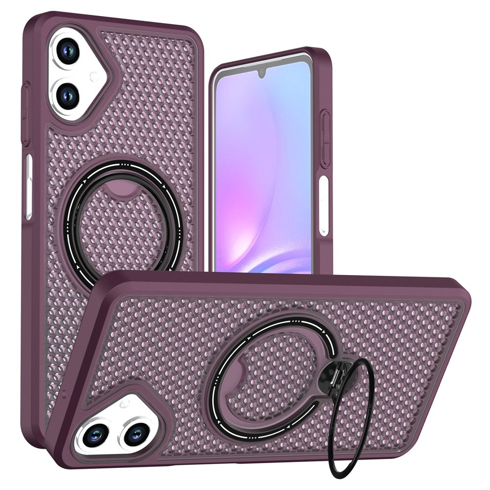 mobilskal till Samsung Galaxy A08 5G / A07 5G / A07 4G / A07s 4G / A06 5G / A06 4G, Ringstativ, Bikakemönster, Värmeavledande PC + TPU Baksida