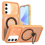 mobilskal till Samsung Galaxy A26 5G / A18 4G / A17 5G / A17 4G / A16 5G / A16 4G, Ringstativ, Bikakemönster, Värmeavledande PC + TPU Bakstycke