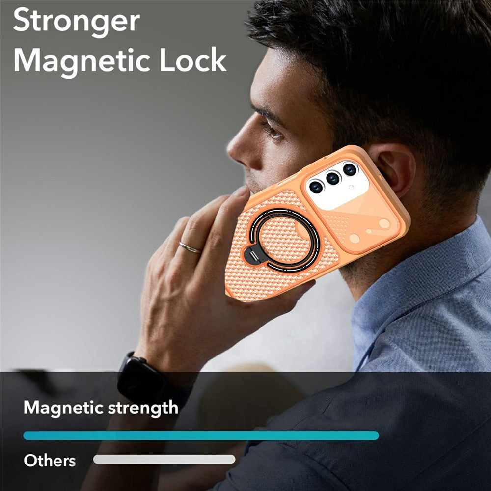 mobilskal till Samsung Galaxy A26 5G / A18 4G / A17 5G / A17 4G / A16 5G / A16 4G, Ringstativ, Bikakemönster, Värmeavledande PC + TPU Bakstycke