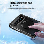 Xiaomi 18 Fold Magnetiskt Skal Elektropläterat PC Stötsäkert Skyddsfodral med Härdat Glasfilm