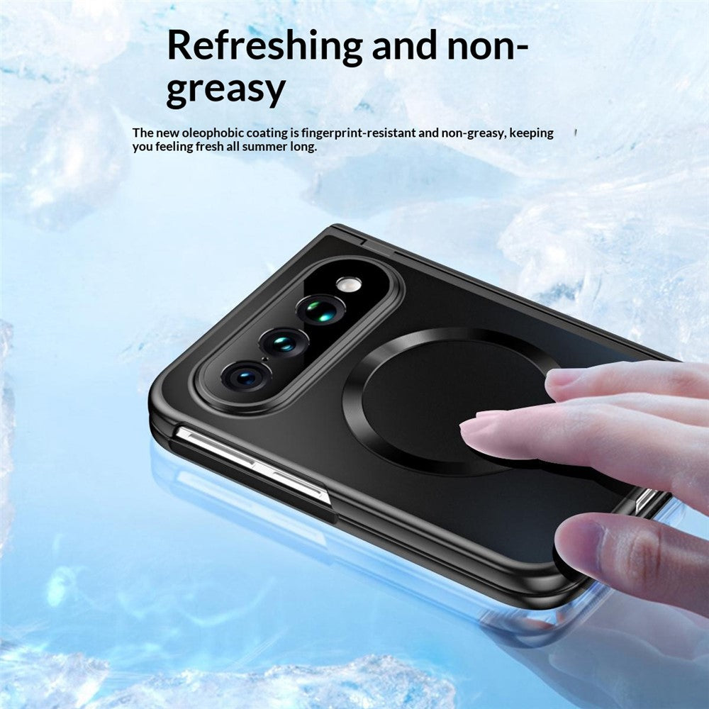 Xiaomi 18 Fold Magnetiskt Skal Elektropläterat PC Stötsäkert Skyddsfodral med Härdat Glasfilm