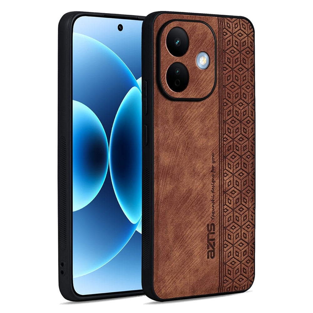 AZNS mobilskal för Xiaomi Redmi Note 17 5G (Global) / 17 4G (Global) / 17 (Indien/Kina) 5G PU-läderklätt TPU-skyddsfodral