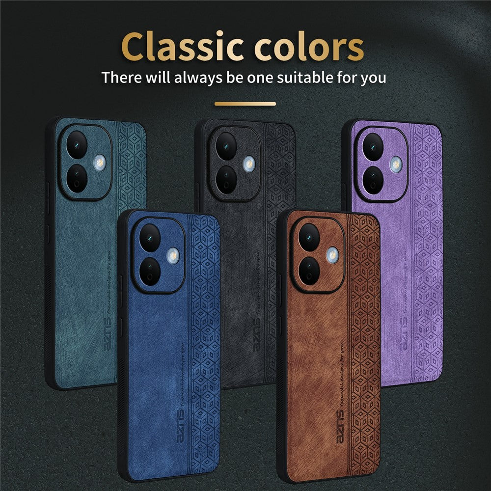 AZNS mobilskal för Xiaomi Redmi Note 17 5G (Global) / 17 4G (Global) / 17 (Indien/Kina) 5G PU-läderklätt TPU-skyddsfodral