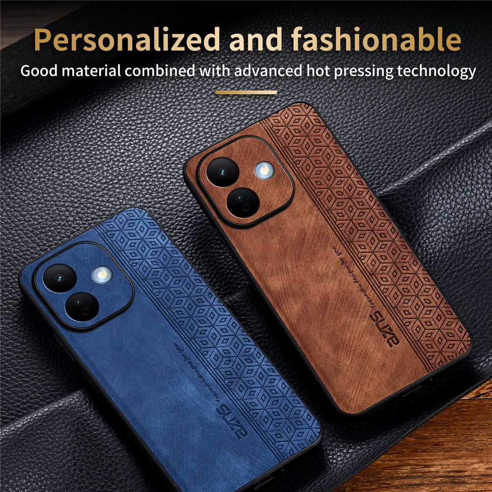 AZNS mobilskal för Xiaomi Redmi Note 17 5G (Global) / 17 4G (Global) / 17 (Indien/Kina) 5G PU-läderklätt TPU-skyddsfodral