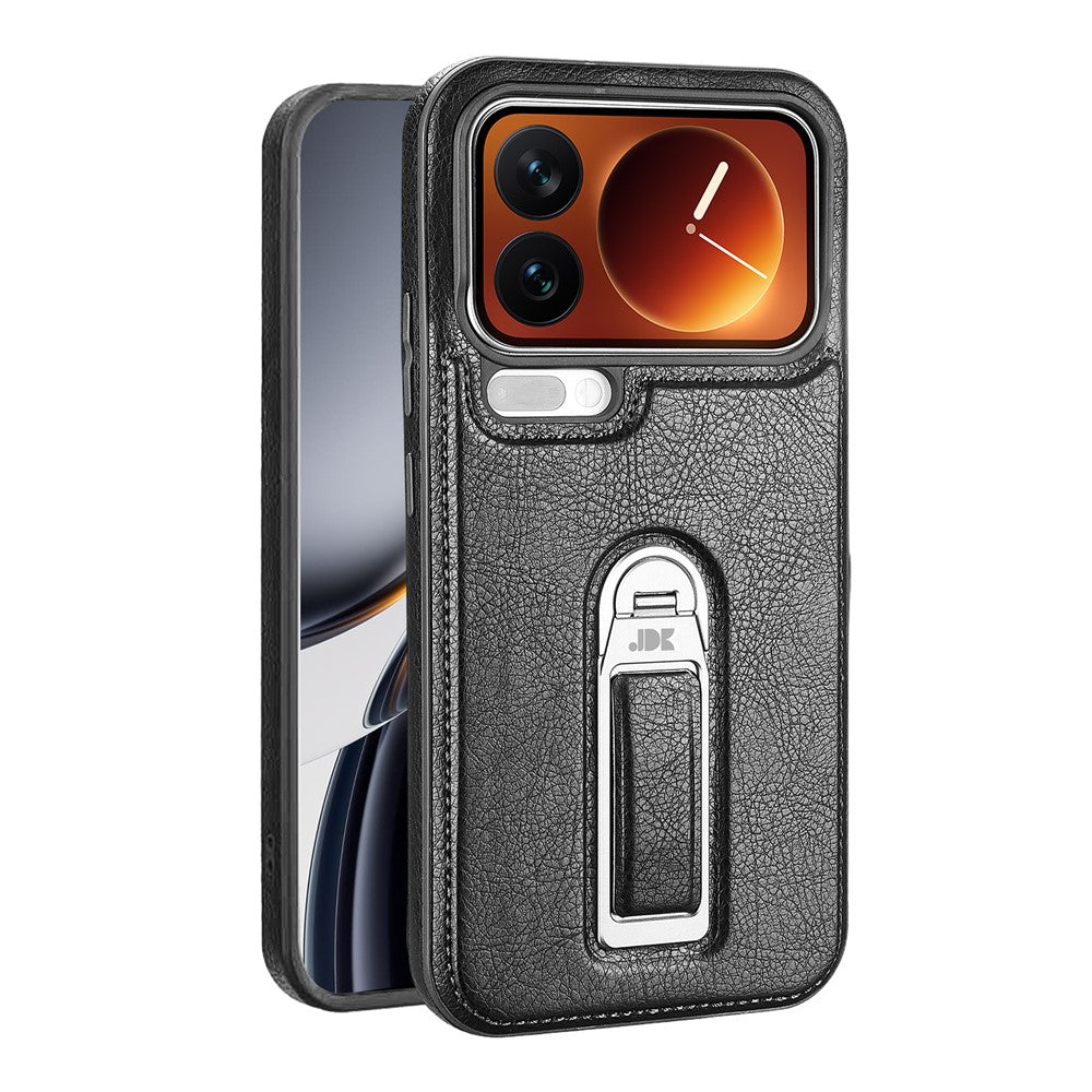 JINDUKA J38 För Xiaomi 17 Pro Max Skal Fallskyddande Anti-repande Ring Stöd PU + PC + TPU mobil Baksida