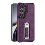 JINDUKA J38 For Samsung Galaxy S24 Ultra Case Anti Drop Anti Scratch Ring Kickstand PU + PC + TPU Phone Back Cover
