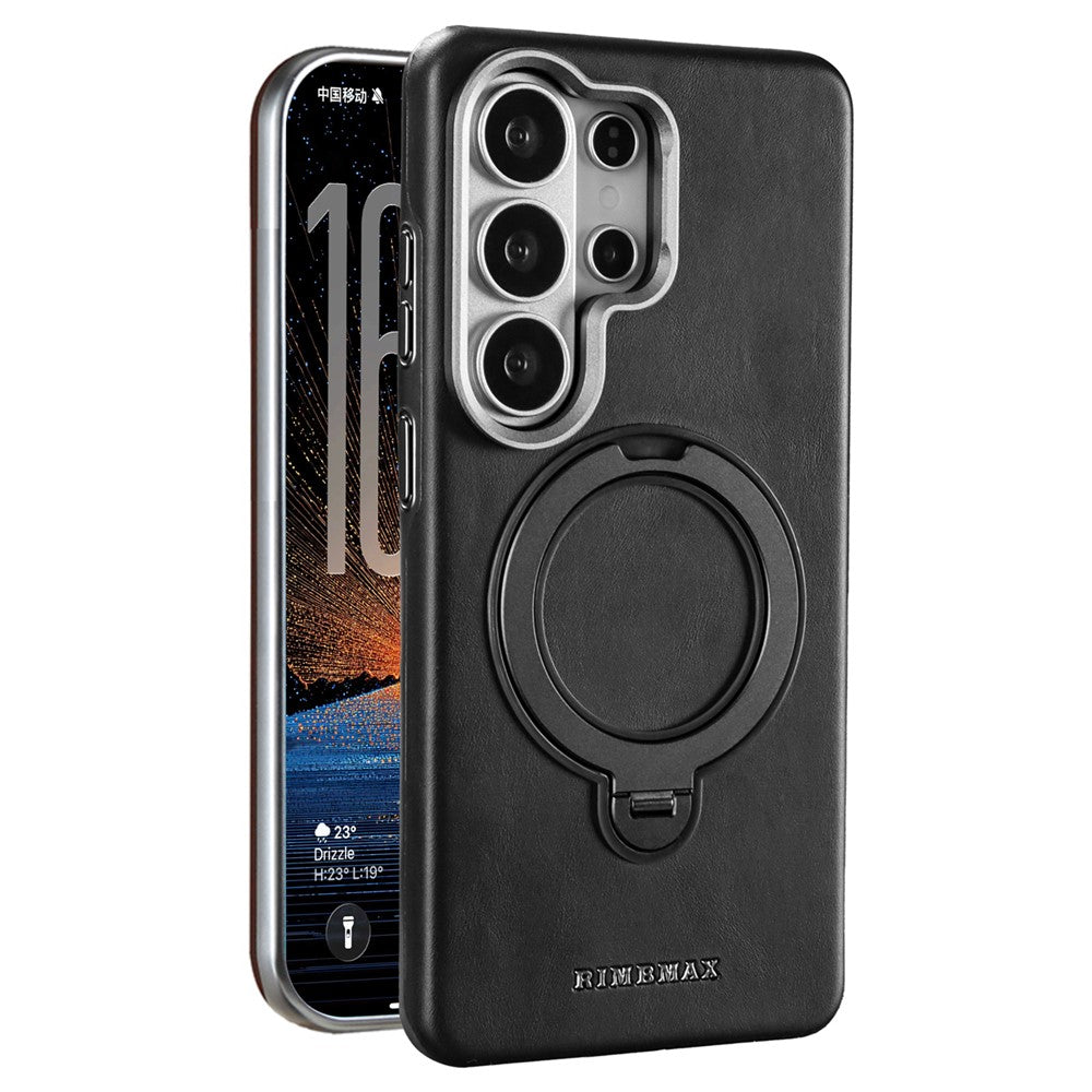 RIMBMAX R86 for Samsung Galaxy S26 Ultra Case Rotatable Magnetic Kickstand Soft TPU Anti Scratch Phone Cover