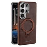 RIMBMAX R86 for Samsung Galaxy S25 Ultra Case Rotatable Magnetic Kickstand Soft TPU Anti Scratch Phone Cover
