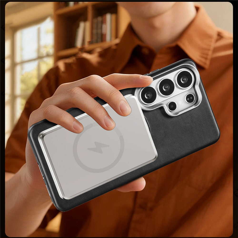 RIMBMAX R86 for Samsung Galaxy S25 Ultra Case Rotatable Magnetic Kickstand Soft TPU Anti Scratch Phone Cover