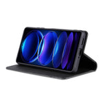 AZNS For Xiaomi Redmi Note 12 Pro+ 5G Cowhide Texture PU Leather Case Magnetic Auto-absorbed Stand Wallet Phone Cover