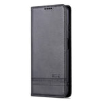 AZNS For Xiaomi Redmi Note 12 Pro+ 5G Cowhide Texture PU Leather Case Magnetic Auto-absorbed Stand Wallet Phone Cover