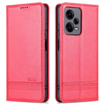 AZNS For Xiaomi Redmi Note 12 Pro+ 5G Cowhide Texture PU Leather Case Magnetic Auto-absorbed Stand Wallet Phone Cover