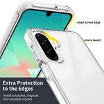 mobilskal för Samsung Galaxy A18 4G / A17 5G / A17 4G / A26 5G / A16 5G / A16 4G, reptåligt TPU + genomskinligt bakstycke i akryl