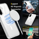 Magnetiskt skal för Samsung Galaxy A18 4G / A17 5G / A17 4G / A26 5G / A16 5G / A16 4G, 2,0 mm reptåligt TPU + PC-mobilskal