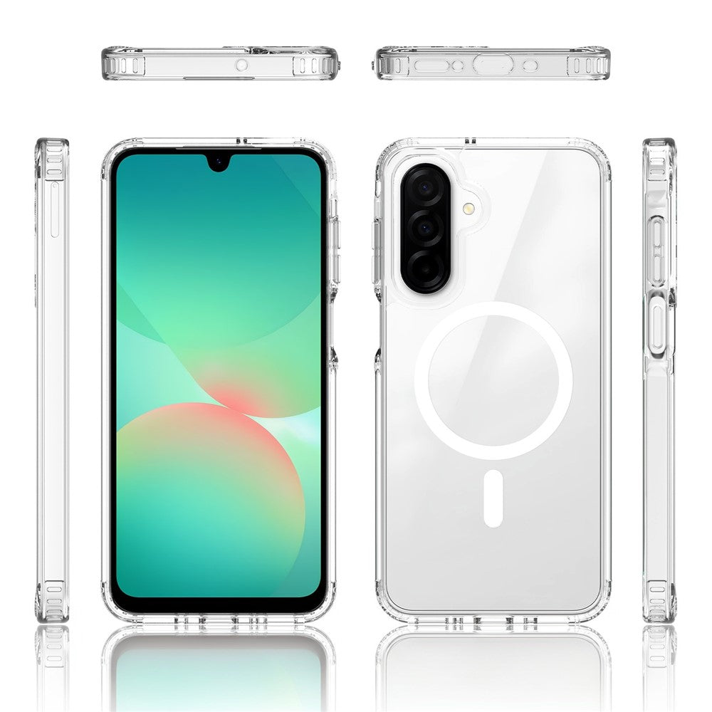 Magnetiskt skal för Samsung Galaxy A18 4G / A17 5G / A17 4G / A26 5G / A16 5G / A16 4G, 2,0 mm reptåligt TPU + PC-mobilskal