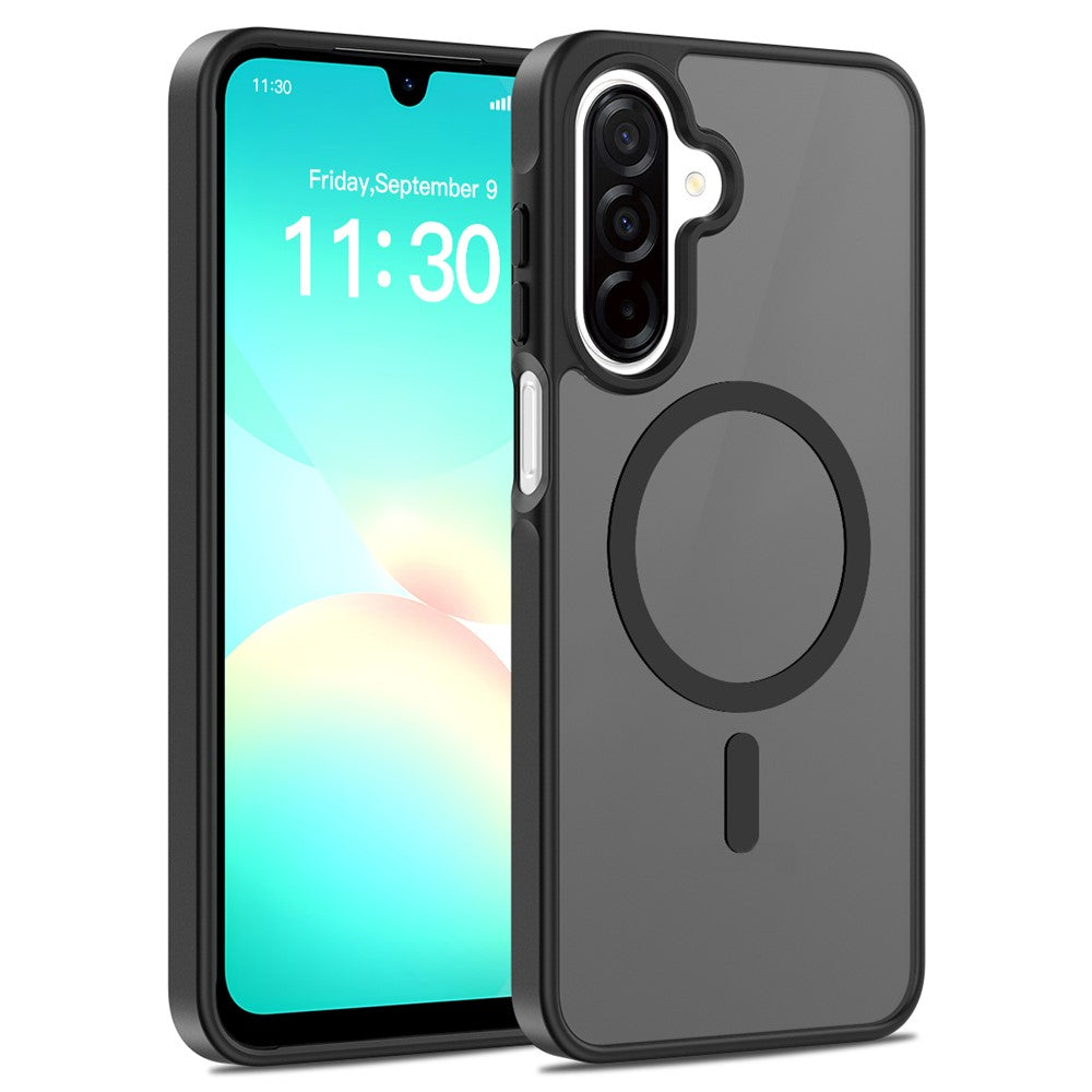 Magnetiskt skal för Samsung Galaxy A18 4G / A17 5G / A17 4G / A26 5G / A16 5G / A16 4G, TPU-ram i akryl, baksida, mobilskal med pekskärm