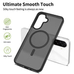 Magnetiskt skal för Samsung Galaxy A18 4G / A17 5G / A17 4G / A26 5G / A16 5G / A16 4G, TPU-ram i akryl, baksida, mobilskal med pekskärm