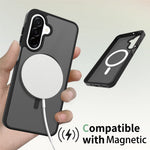 Magnetiskt skal för Samsung Galaxy A18 4G / A17 5G / A17 4G / A26 5G / A16 5G / A16 4G, TPU-ram i akryl, baksida, mobilskal med pekskärm
