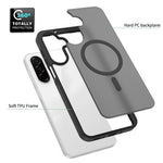 Magnetiskt skal för Samsung Galaxy A18 4G / A17 5G / A17 4G / A26 5G / A16 5G / A16 4G, TPU-ram i akryl, baksida, mobilskal med pekskärm