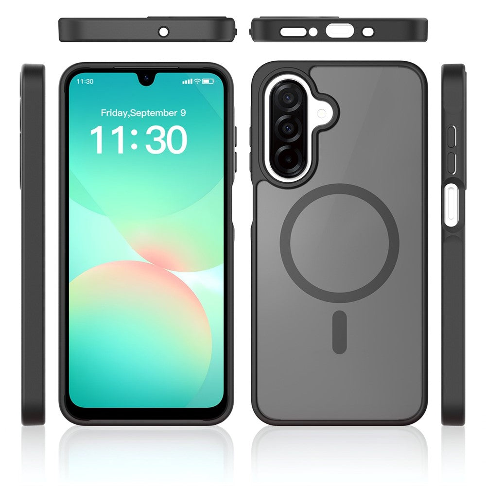 Magnetiskt skal för Samsung Galaxy A18 4G / A17 5G / A17 4G / A26 5G / A16 5G / A16 4G, TPU-ram i akryl, baksida, mobilskal med pekskärm