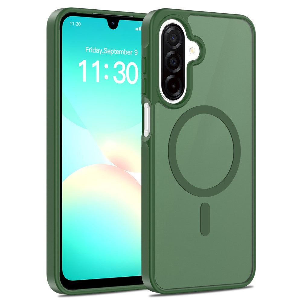 Magnetiskt skal för Samsung Galaxy A18 4G / A17 5G / A17 4G / A26 5G / A16 5G / A16 4G, TPU-ram i akryl, baksida, mobilskal med pekskärm