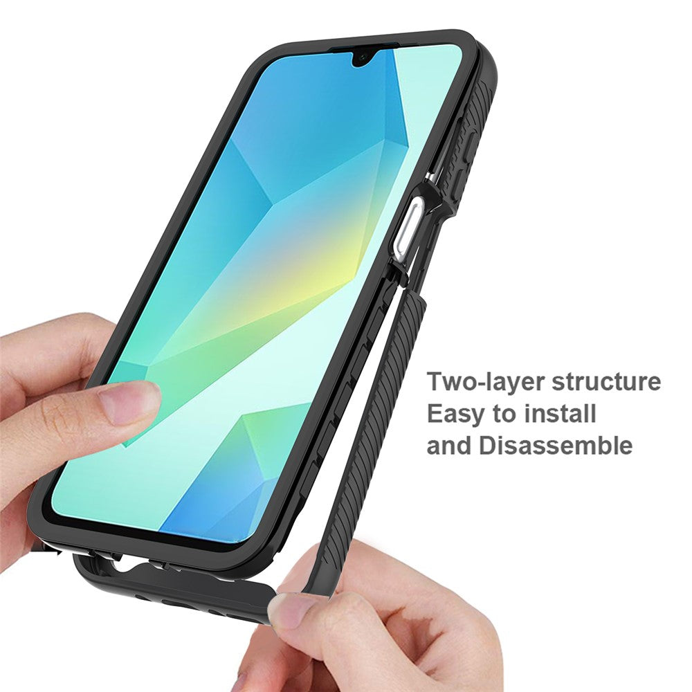mobilskal för Samsung Galaxy A18 4G / A17 5G / A17 4G / A26 5G / A16 5G / A16 4G, Fallskyddande 2-i-1 PC + TPU Bakstycke