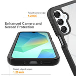 mobilskal för Samsung Galaxy A18 4G / A17 5G / A17 4G / A26 5G / A16 5G / A16 4G, Fallskyddande 2-i-1 PC + TPU Bakstycke