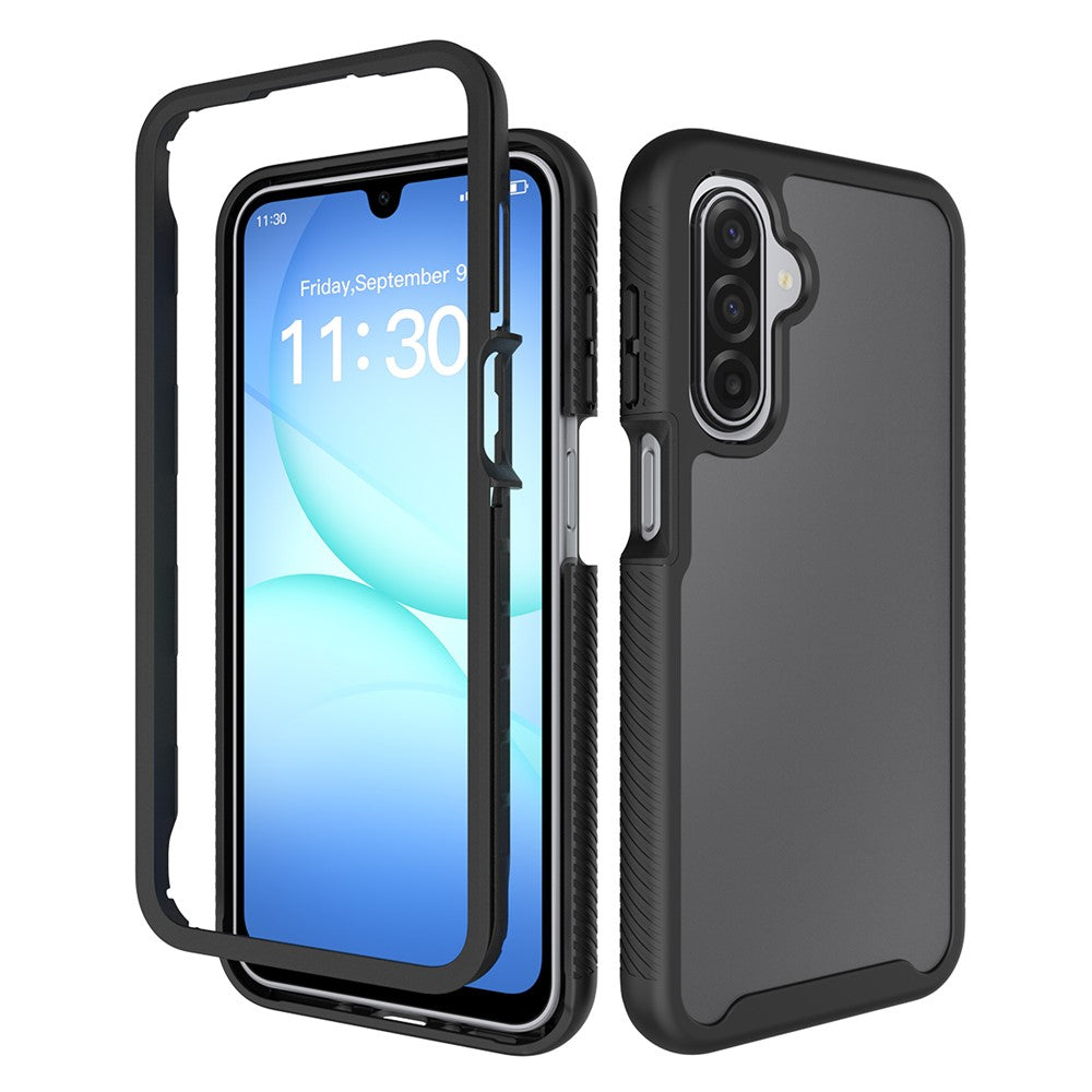 mobilskal för Samsung Galaxy A18 4G / A17 5G / A17 4G / A26 5G / A16 5G / A16 4G, Genomskinligt Matt Anti-Fingeravtryck PC + TPU 2-i-1 Skyddsskal
