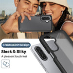 mobilskal för Samsung Galaxy A18 4G / A17 5G / A17 4G / A26 5G / A16 5G / A16 4G, Genomskinligt Matt Anti-Fingeravtryck PC + TPU 2-i-1 Skyddsskal