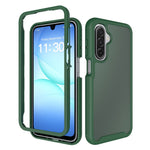 Mobilcover til Samsung Galaxy A18 4G / A17 5G / A17 4G / A26 5G / A16 5G / A16 4G, gennemsigtigt mat PC + TPU 2-i-1-beskyttelsescover mod fingeraftryk