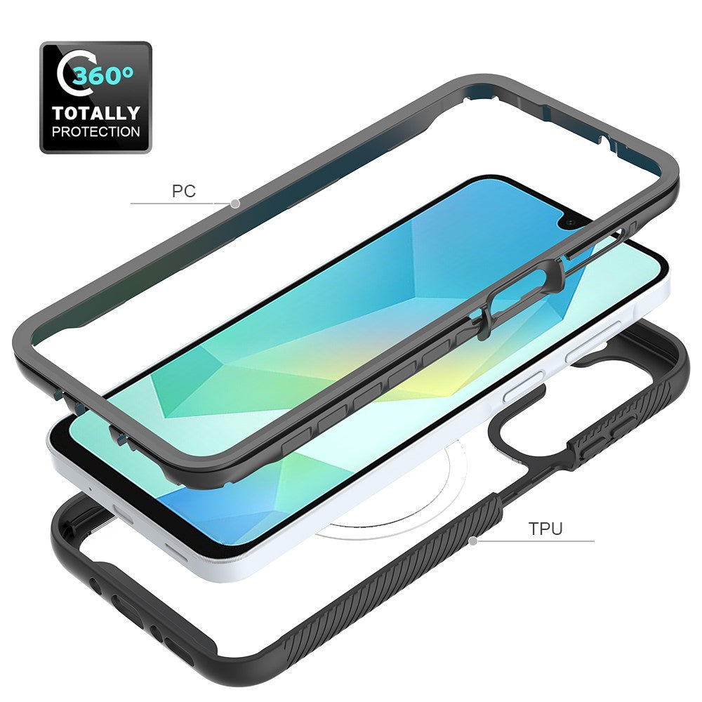 Magnetiskt skal för Samsung Galaxy A18 4G / A17 5G / A17 4G / A26 5G / A16 5G / A16 4G, stötsäkert PC + TPU 2-i-1-mobilskal