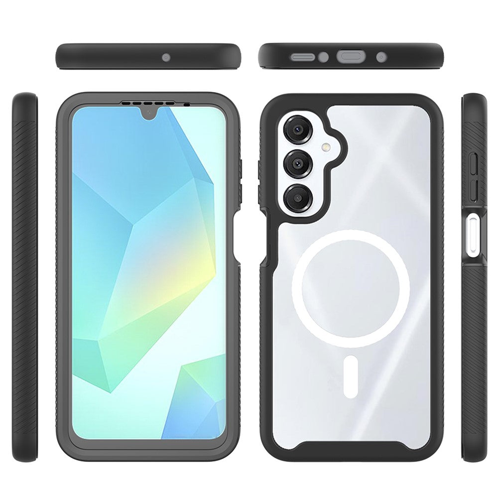 Magnetiskt skal för Samsung Galaxy A18 4G / A17 5G / A17 4G / A26 5G / A16 5G / A16 4G, PC + TPU skyddande mobilskal med PET-skärmfilm