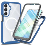 Magnetiskt skal för Samsung Galaxy A18 4G / A17 5G / A17 4G / A26 5G / A16 5G / A16 4G, PC + TPU skyddande mobilskal med PET-skärmfilm